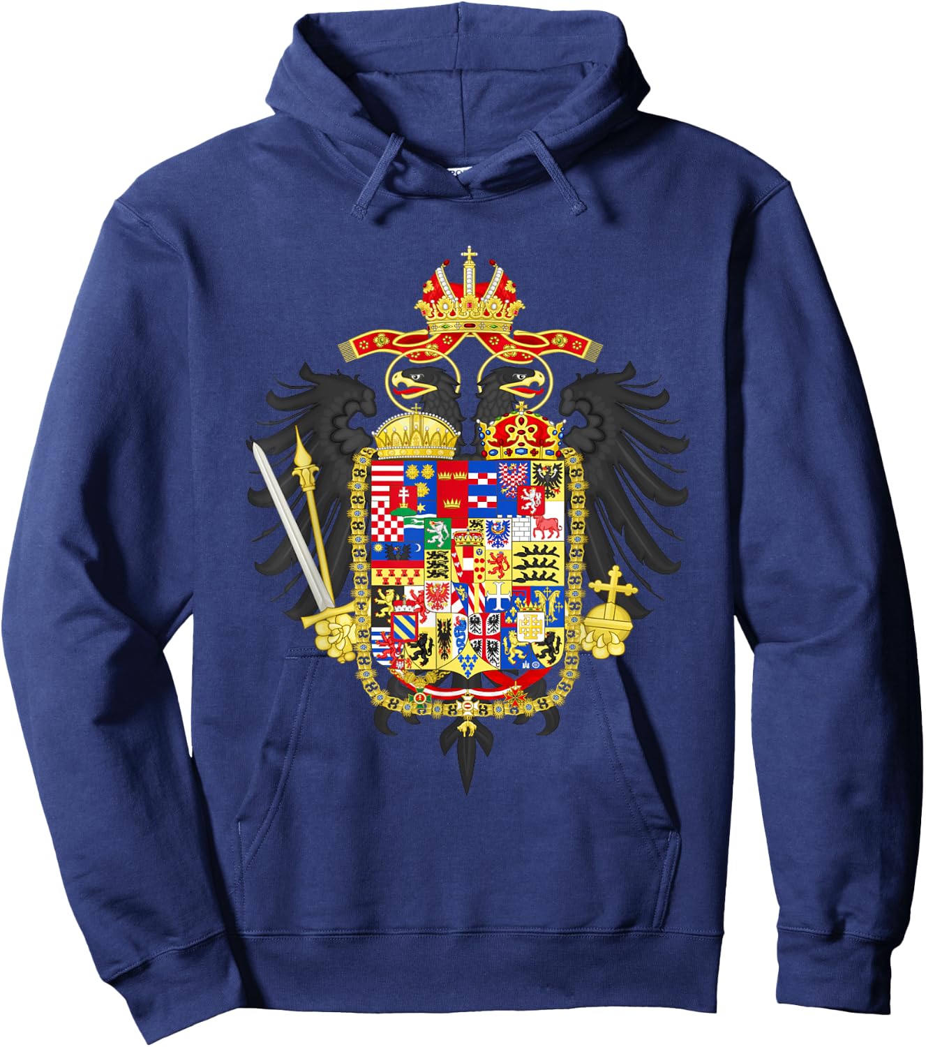 Habsburg Coat of Arms Holy Roman Empire Hoodie - Hoodie | Navy