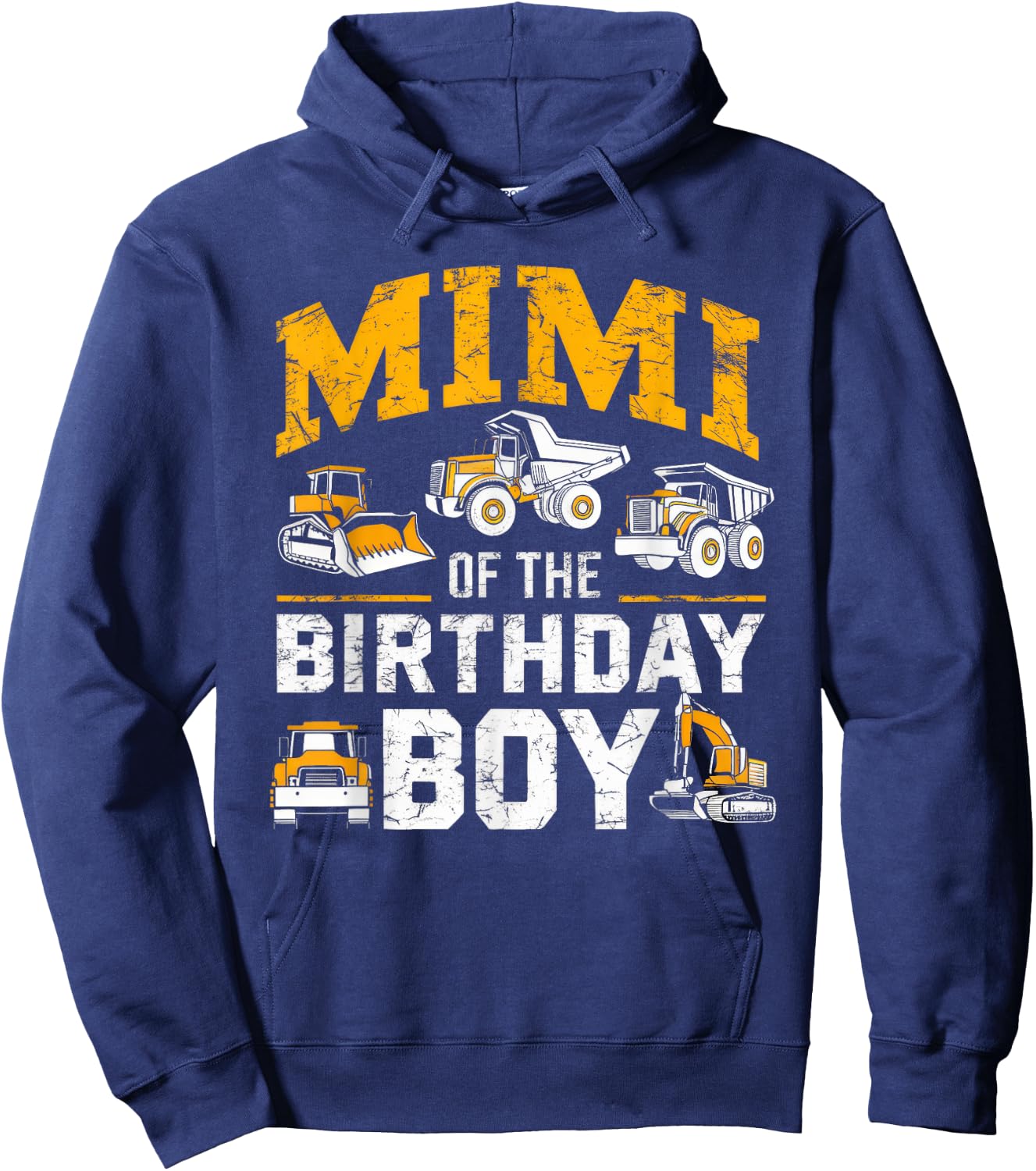 Mimi Of The Birthday Boys Construction Worker Hoodie - Hoodie | Navy