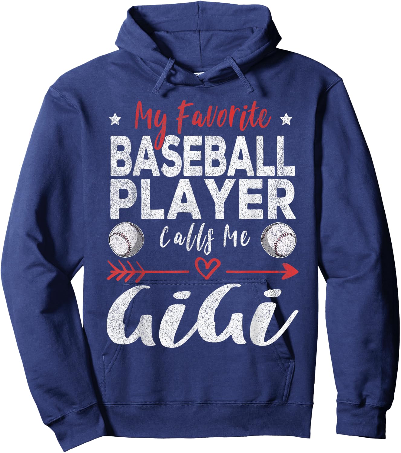 My Favorite Baseball Player Calls Me Gigi Hoodie - Hoodie | Navy