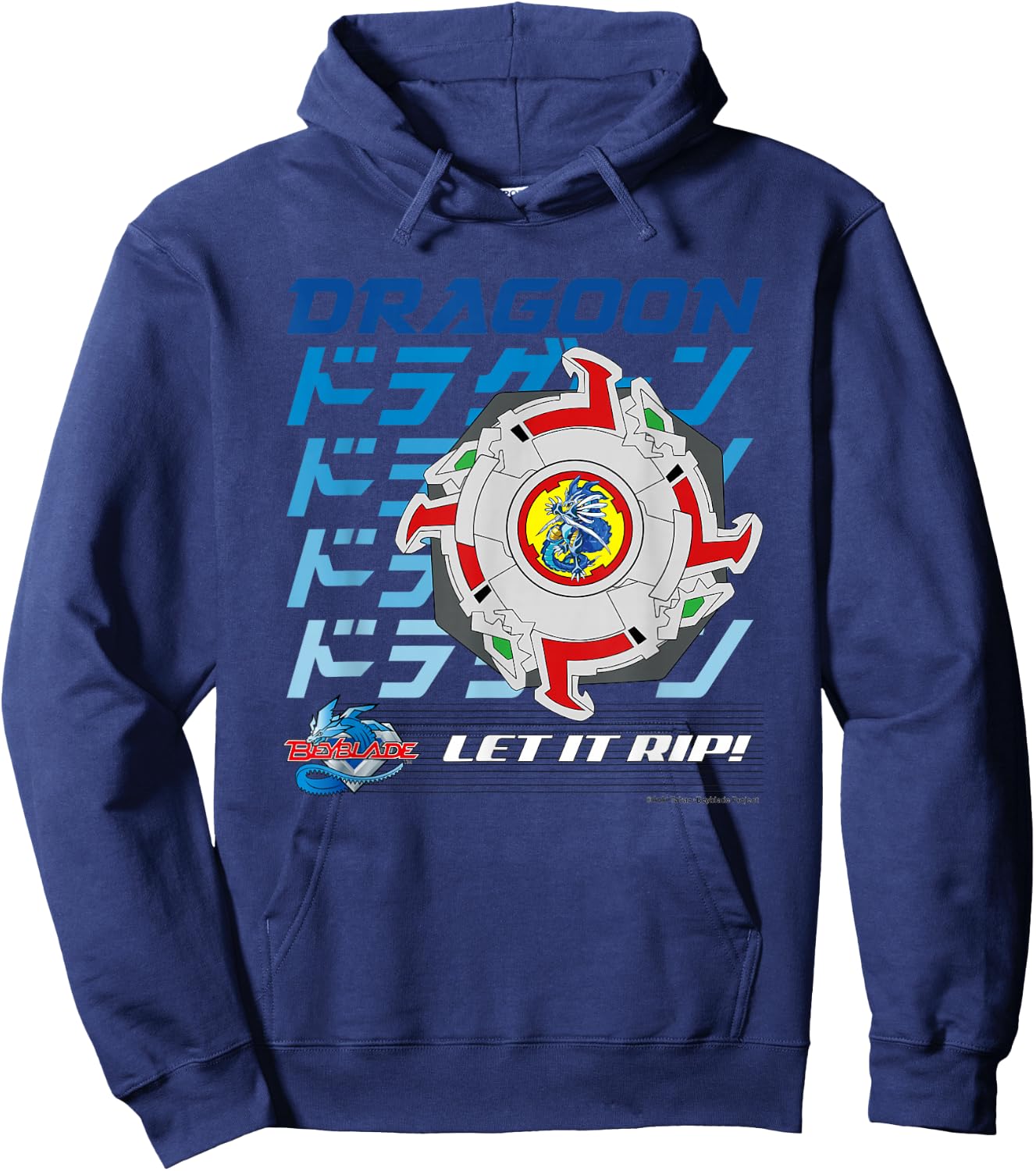 Beyblade Dragon Full Colour Hoodie - Hoodie | Navy