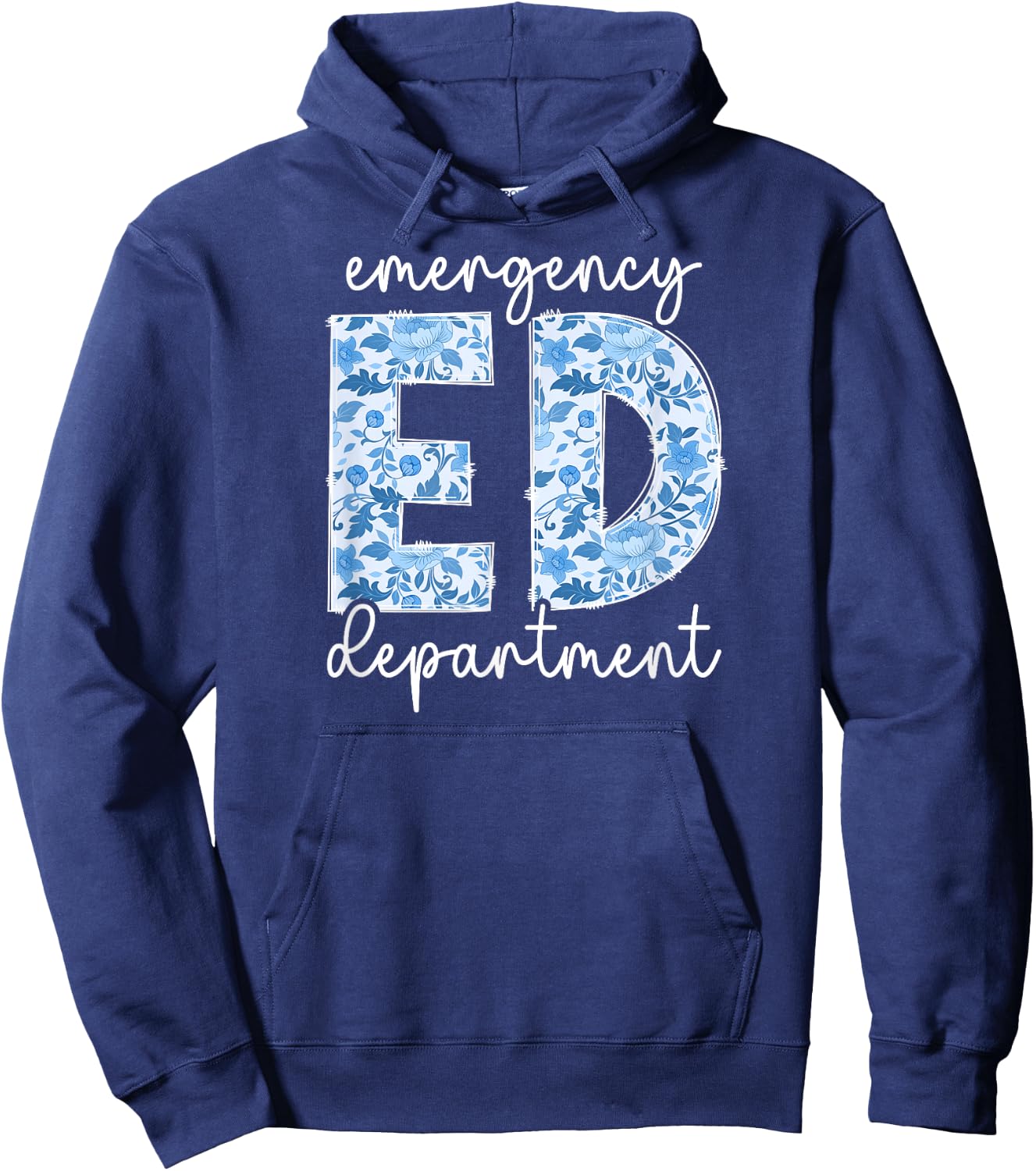 ED Emergency Department ER Emergency Room Hoodie - Hoodie | Navy