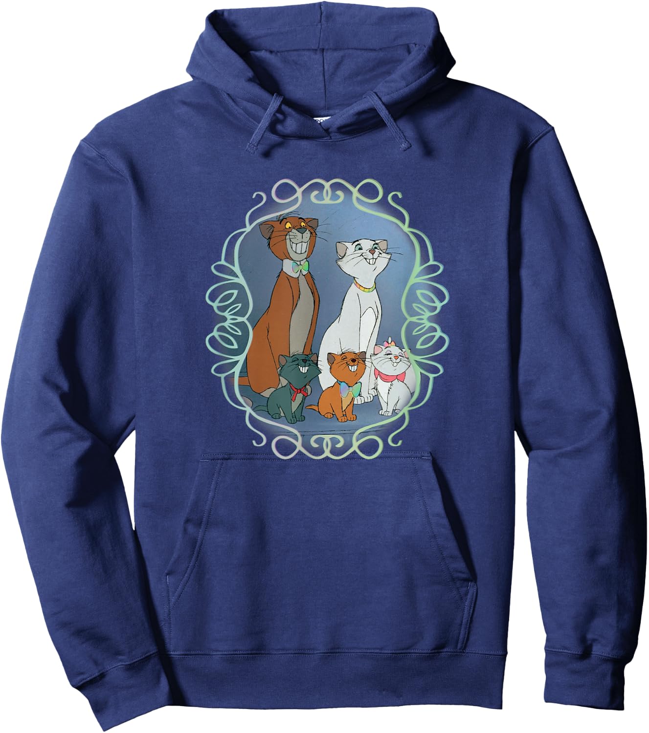 Disney - Aristocats Scroll Hoodie - Hoodie | Navy