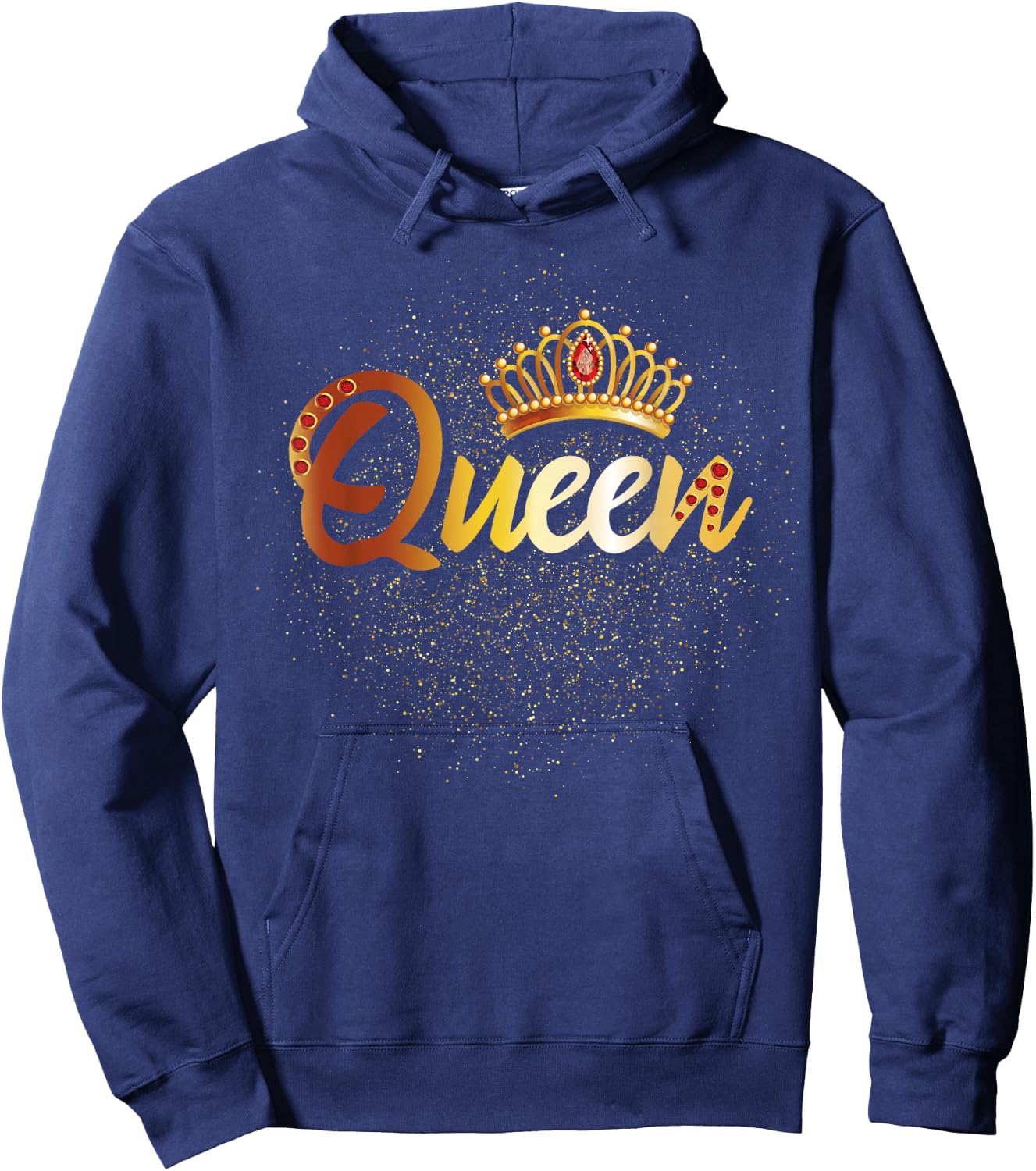 Queen Shirt Women Him & Her Matching Couples Hoodie - Hoodie | Navy