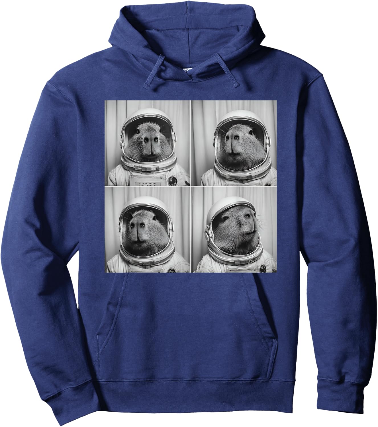 Capy Bara Astronaut Space Themed Capybara Hoodie - Hoodie | Navy