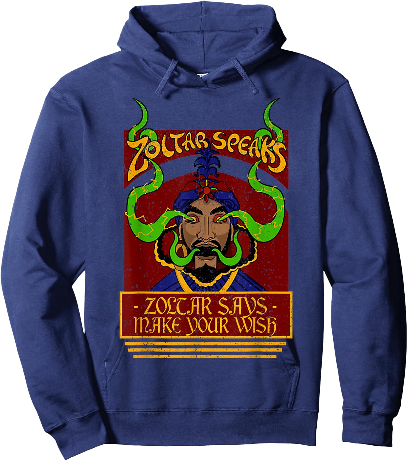 Vintage Zoltar Speaks Make Your WIsh Hoodie - Hoodie | Navy