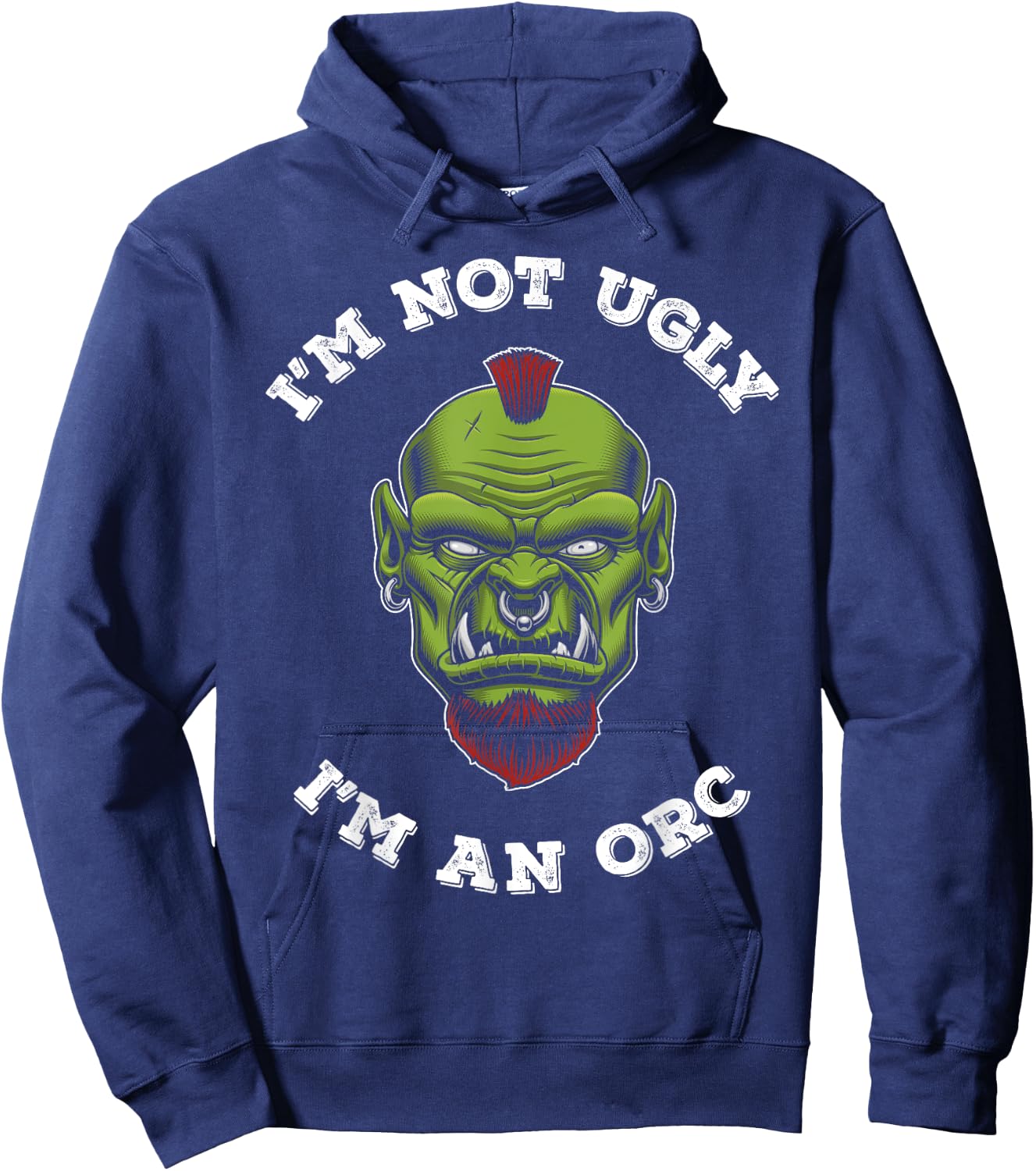 Ork Gift Ugly Orc Hoodie - Hoodie | Navy