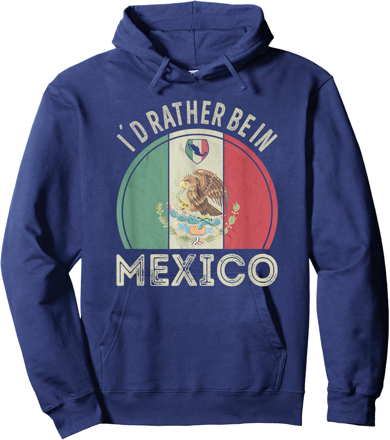 Id rather be in Mexico Hoodie - Hoodie | Navy