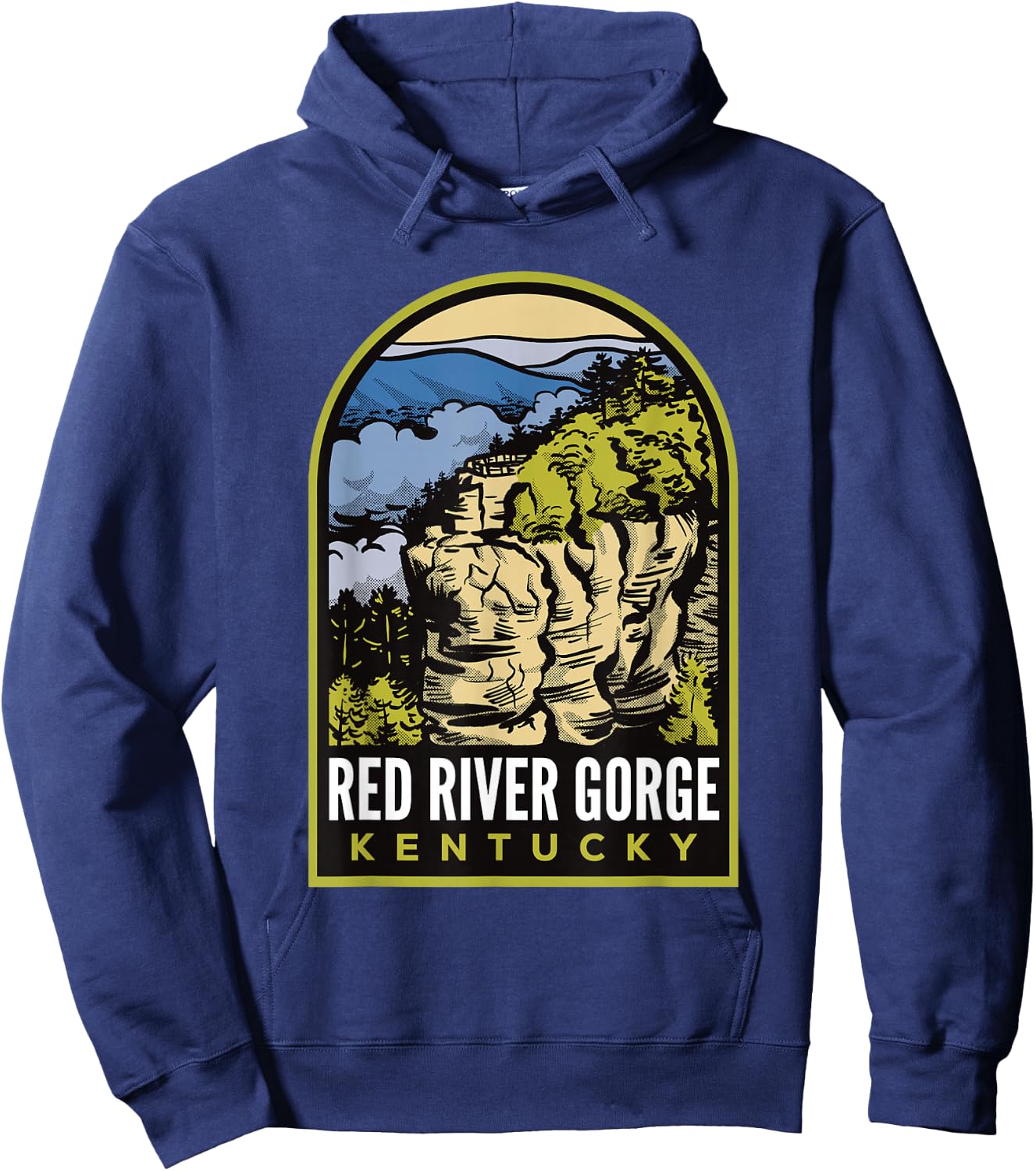 Red River Gorge Chimney Top Rock Hoodie - Hoodie | Navy