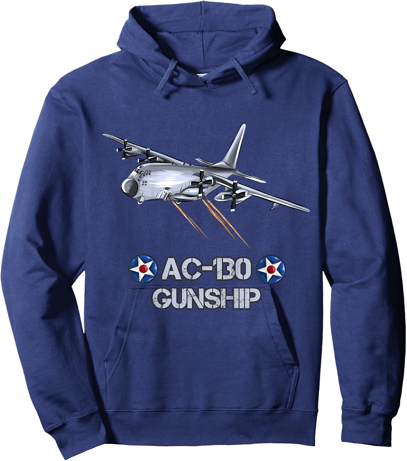 American AC130 aircraft close air support Hoodie - Hoodie | Navy