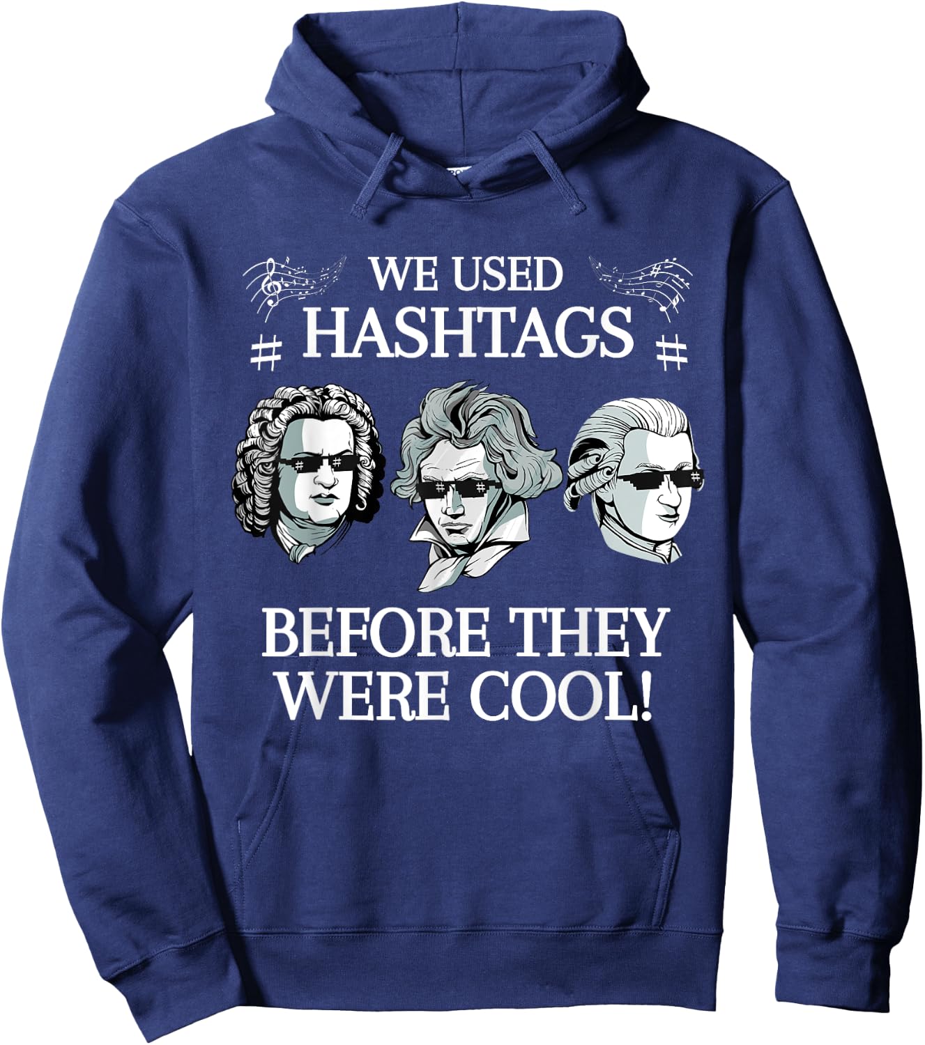 Classical Composers Mozart Bach Classical Music Hoodie - Hoodie | Navy