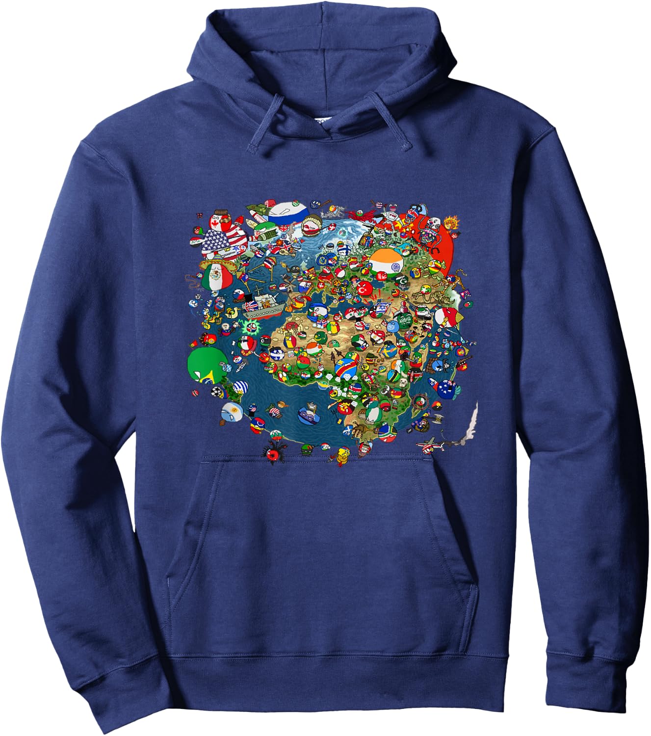 Polandball world Hoodie - Hoodie | Navy