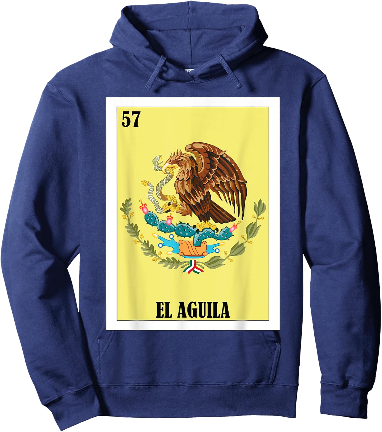 Funny Mexican Flag Design - El Aguila Hoodie - Hoodie | Navy