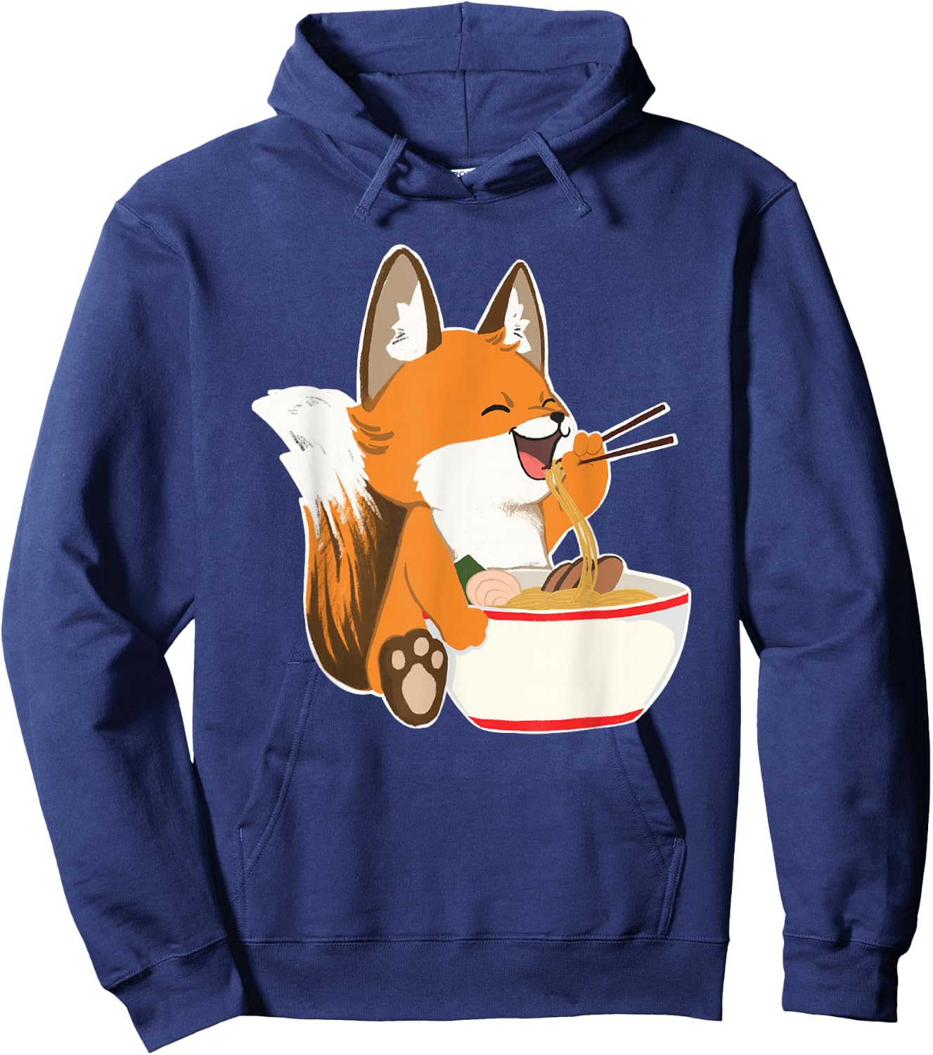 Ramen Fox - Zookeeper Wildlife Lover Hoodie - Hoodie | Navy