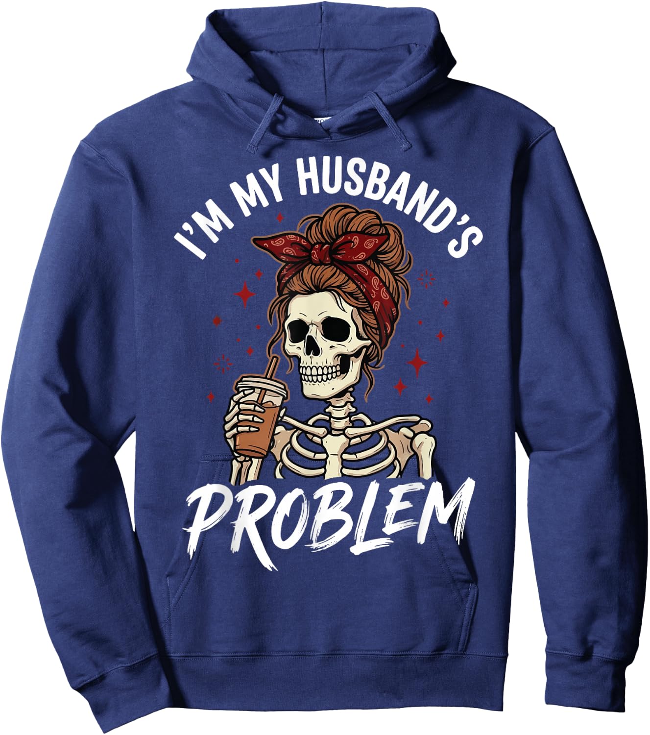 I'm My Husband's Problem Hoodie - Hoodie | Navy