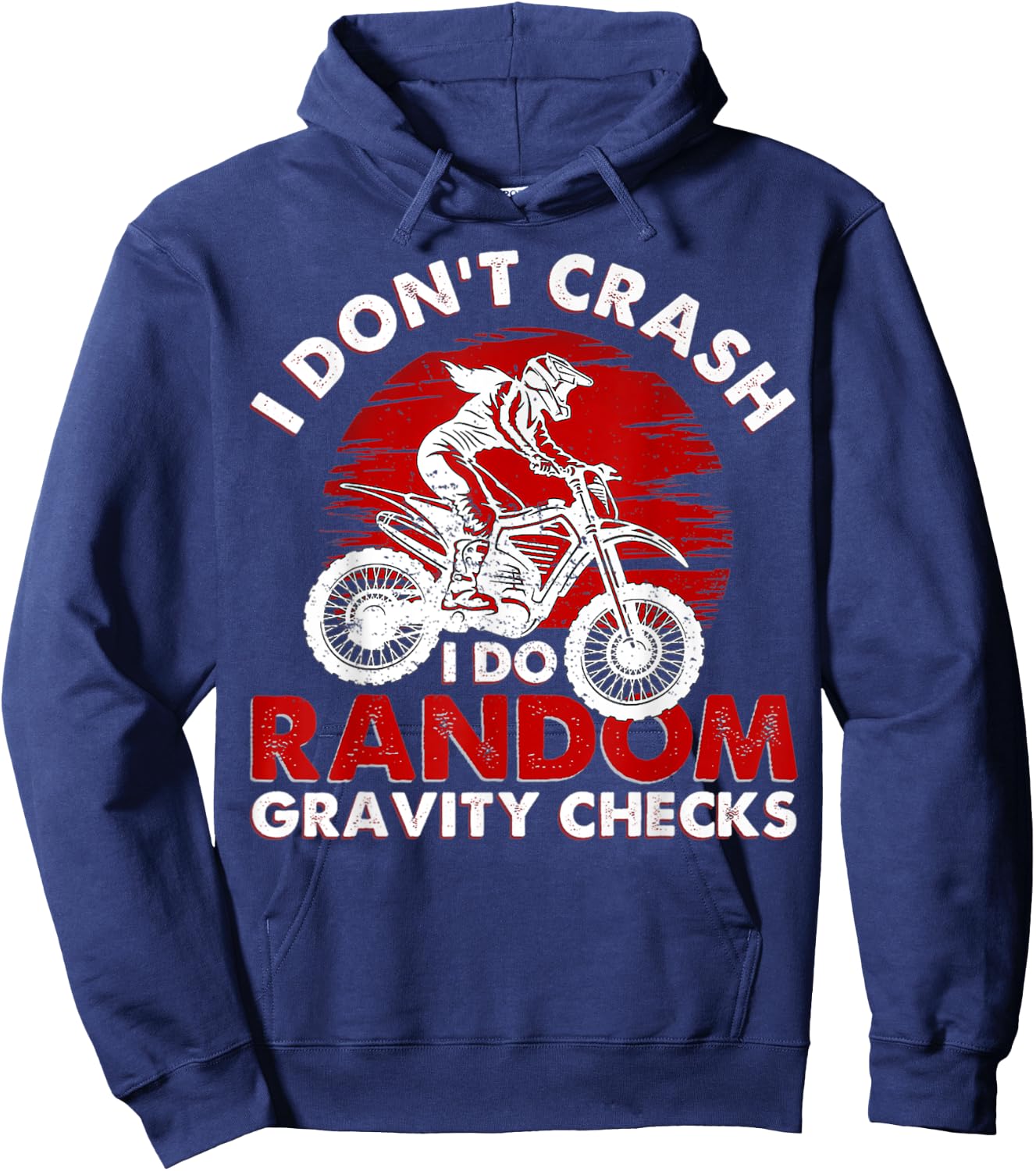 I Don't Crash I Do Random Gravity Checks Hoodie - Hoodie | Navy