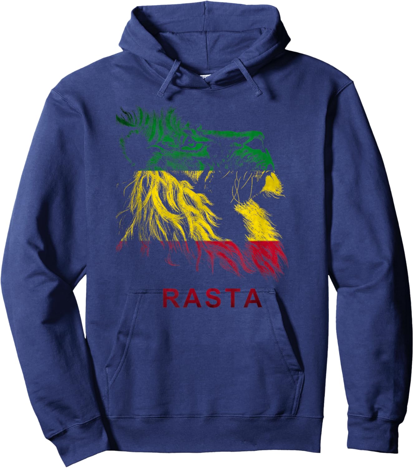 Rasta Lion Rastafari Jamaica Relax Chill Hoodie - Hoodie | Navy
