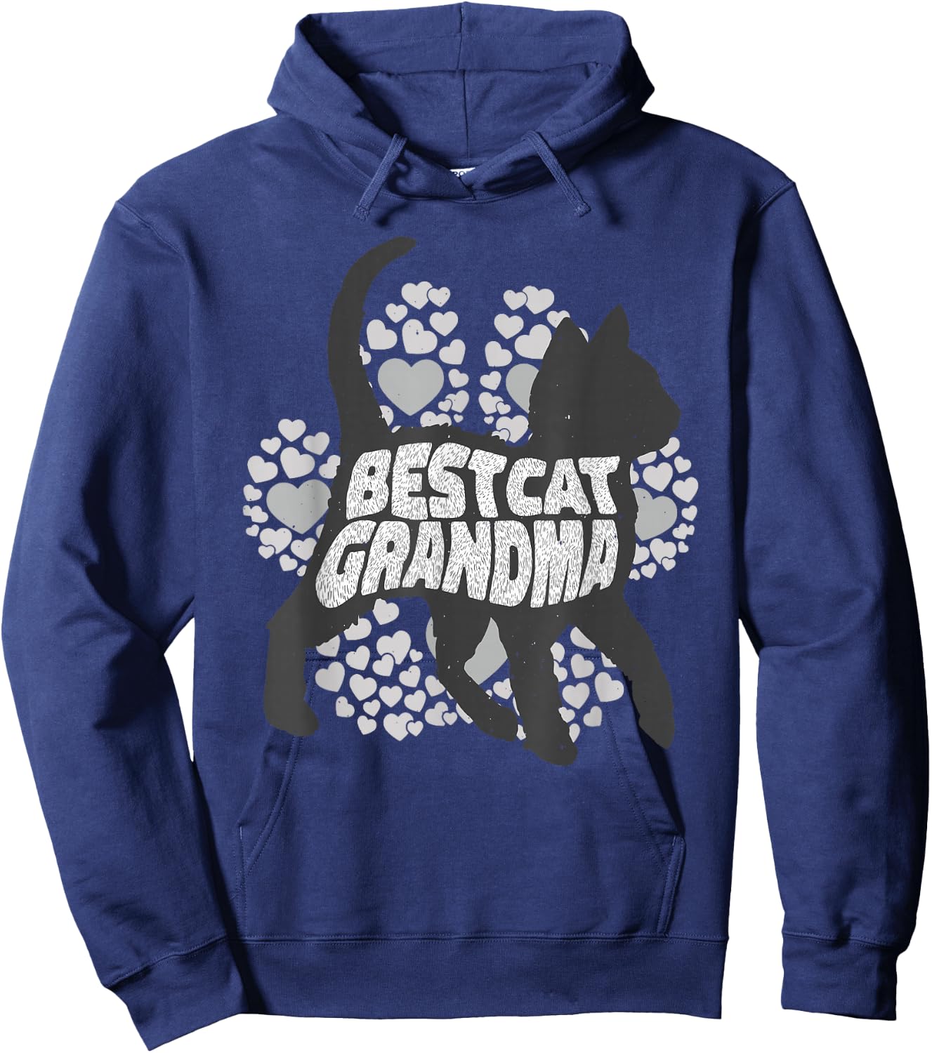 Best Cat Grandma Hoodie - Hoodie | Navy