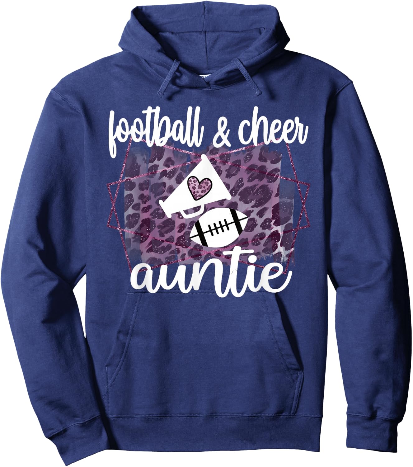 Proud Football & Cheerleading Cheer Aunt Hoodie - Hoodie | Navy