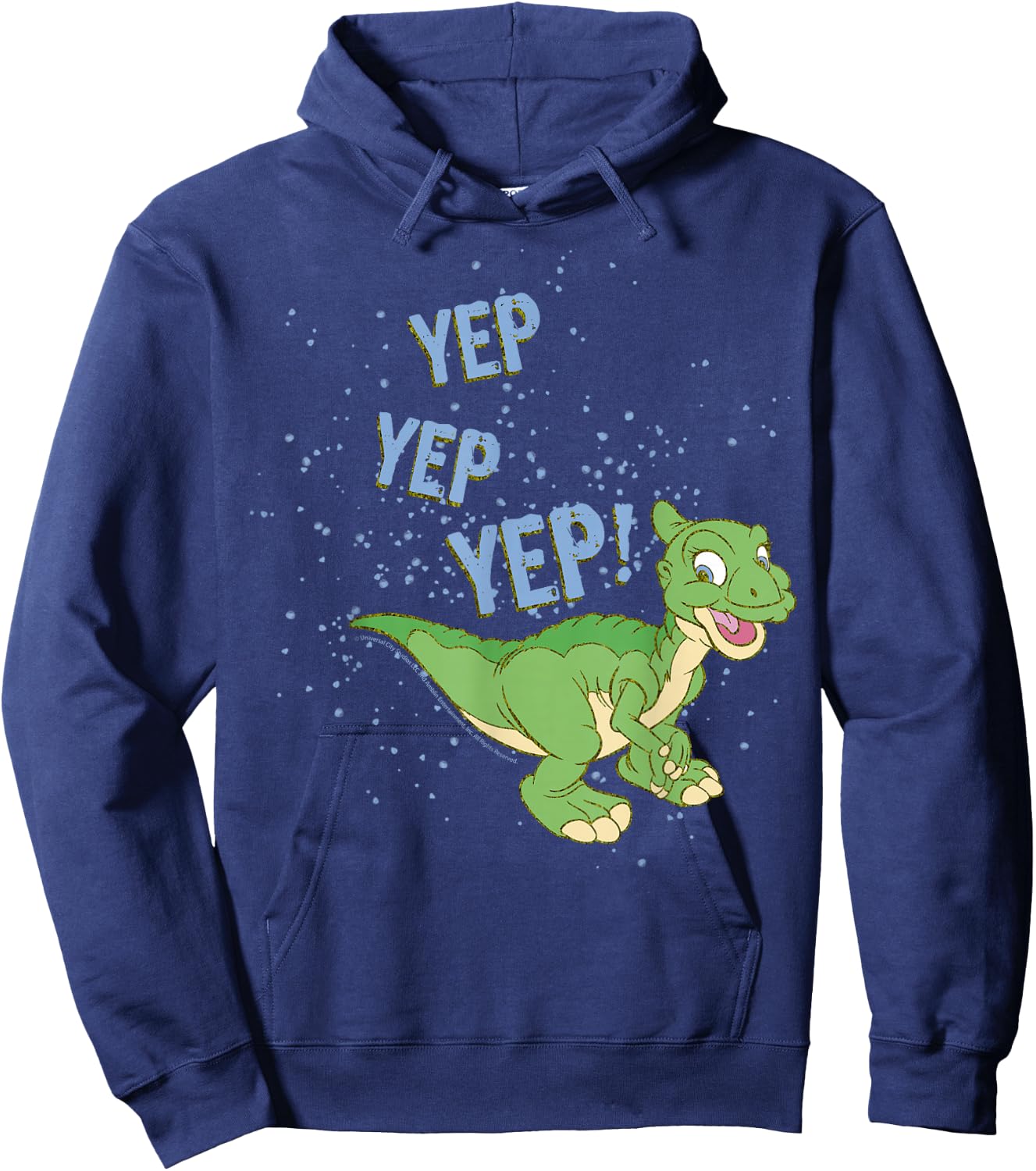 Land Before Time Ducky Yep Yep Yep Sprinkle Hoodie - Hoodie | Navy