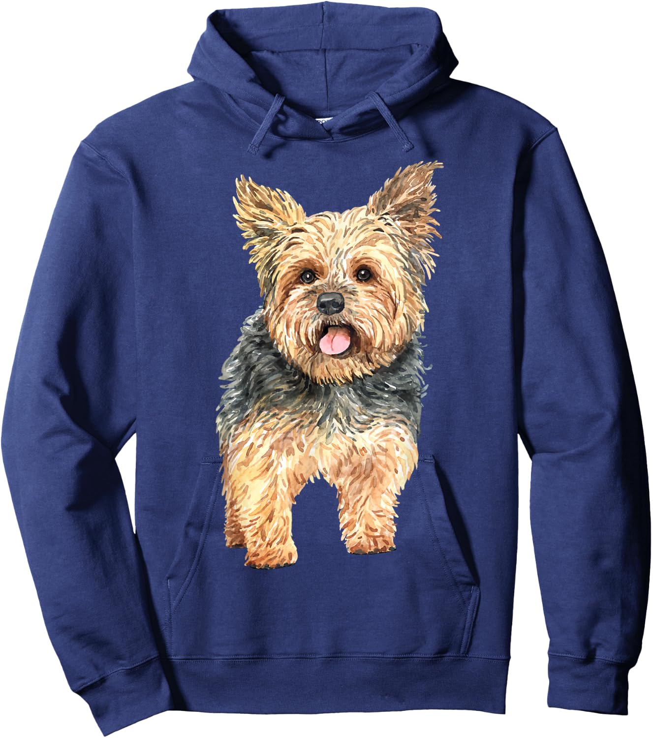 Watercolor | Yorkie Yorkshire Terrier Owners Hoodie - Hoodie | Navy