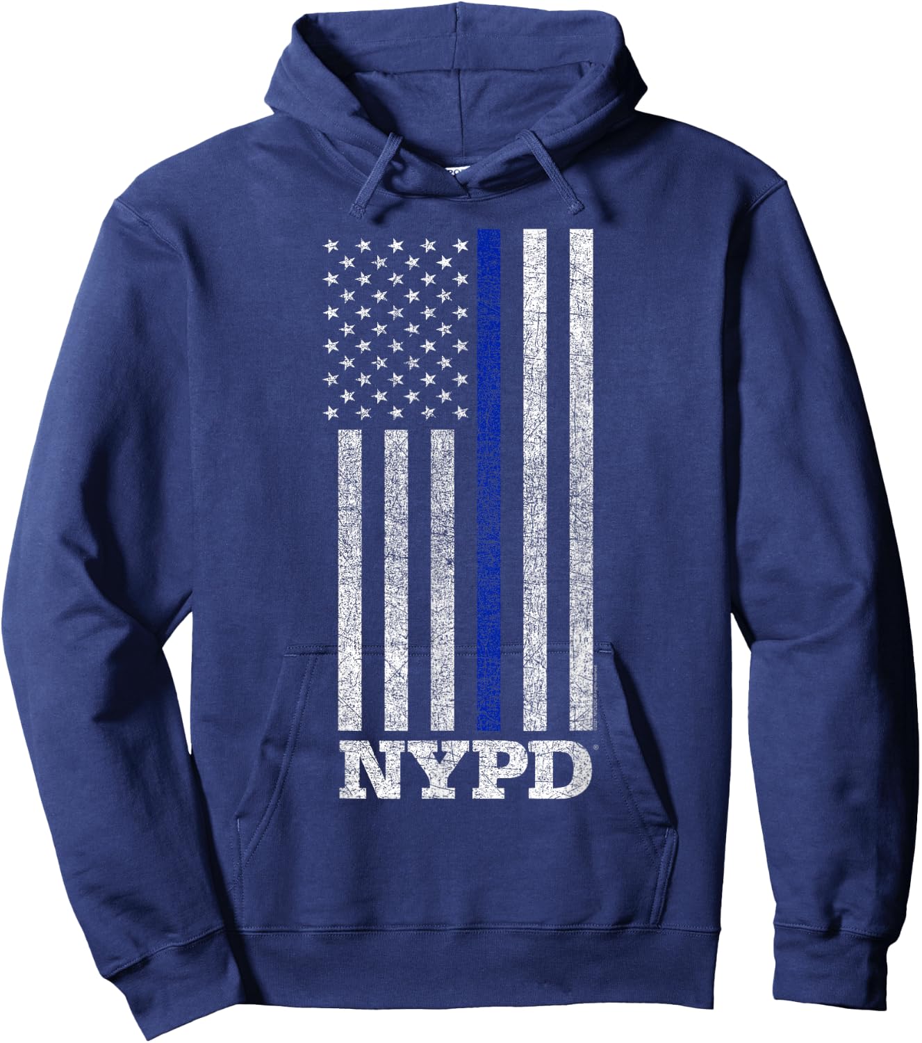 New York City NYPD Thin Blue Line Hoodie - Hoodie | Navy