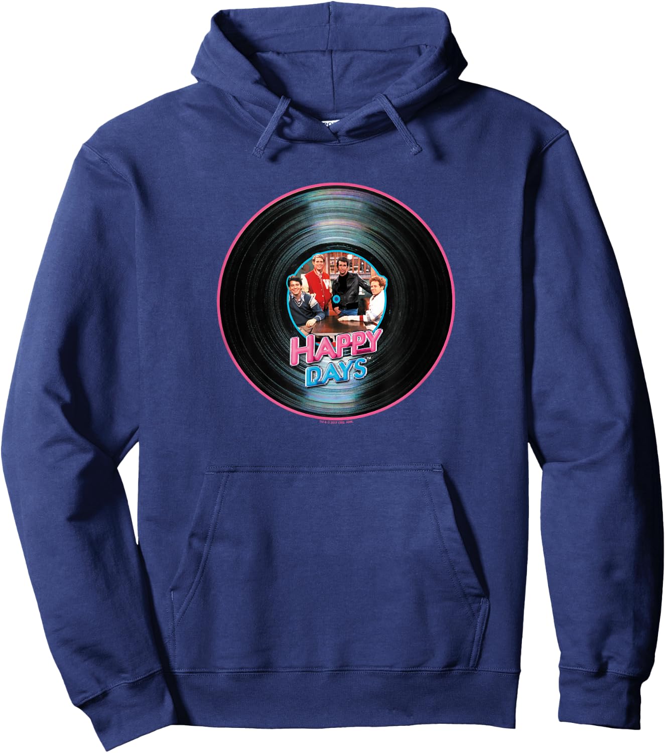 Happy Days On The Record Hoodie - Hoodie | Navy