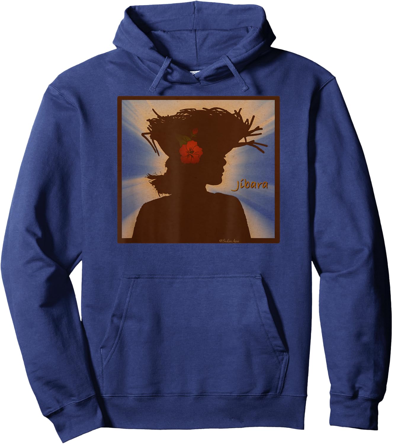 Jibara Puerto Rico Boricua Proud Hoodie - Hoodie | Navy