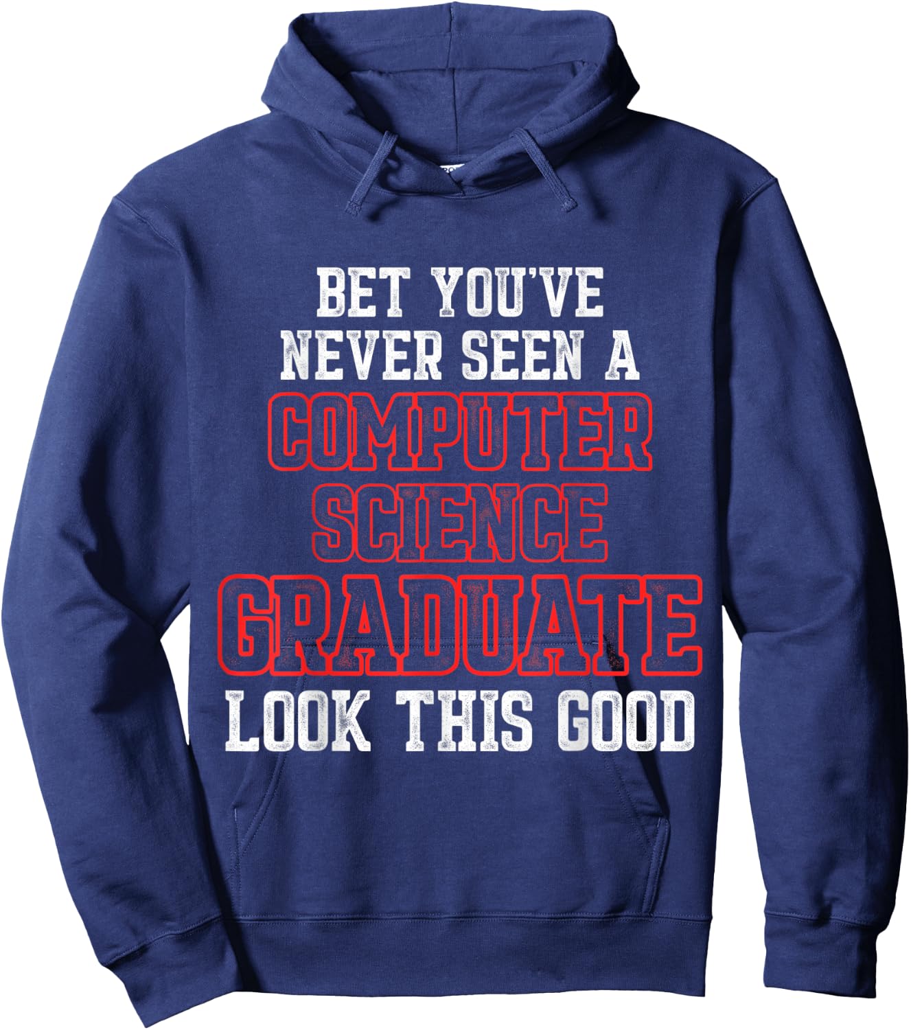 Computer Science IT Graduate Seen Graduation Hoodie - Hoodie | Navy