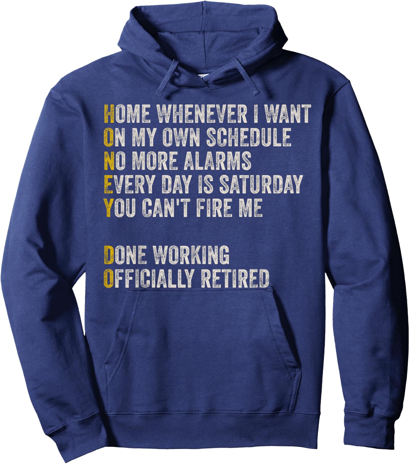 Funny Retirement Gift Dad Husband Retired Shirt Hoodie - Hoodie | Navy