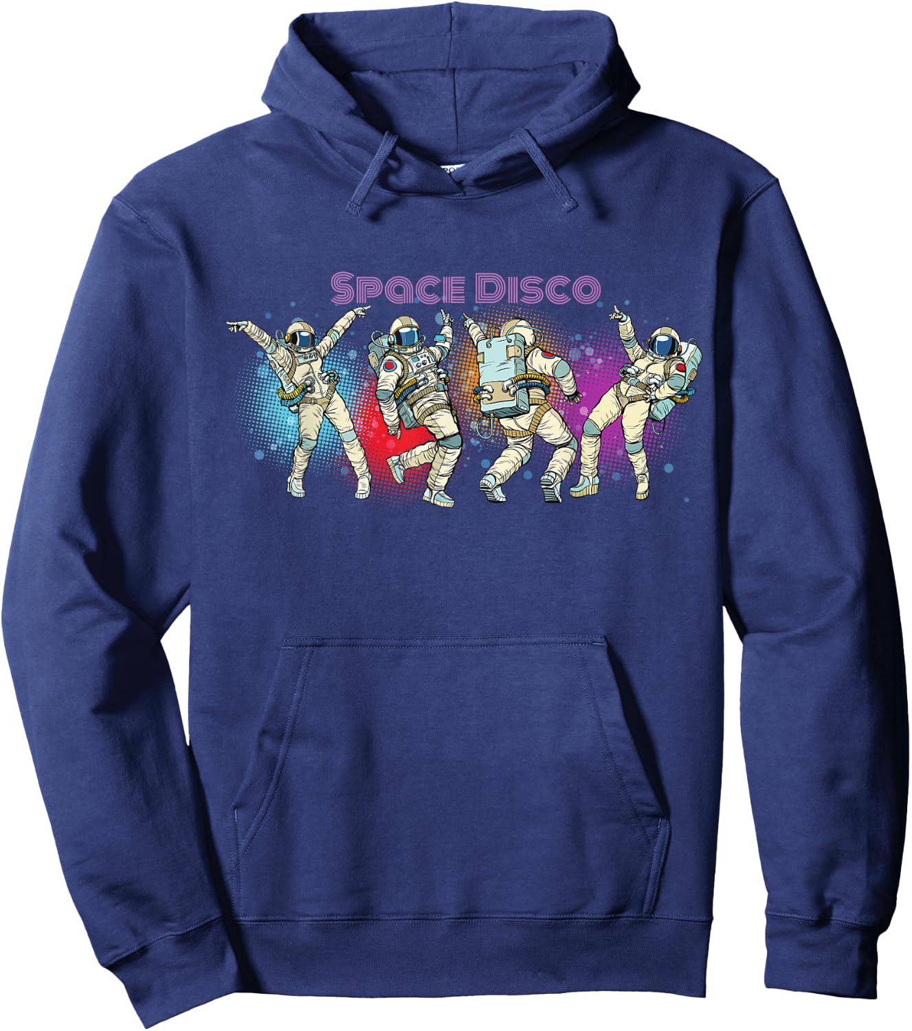 Space Disco - Music Loving Astronaut Dancing Hoodie - Hoodie | Navy