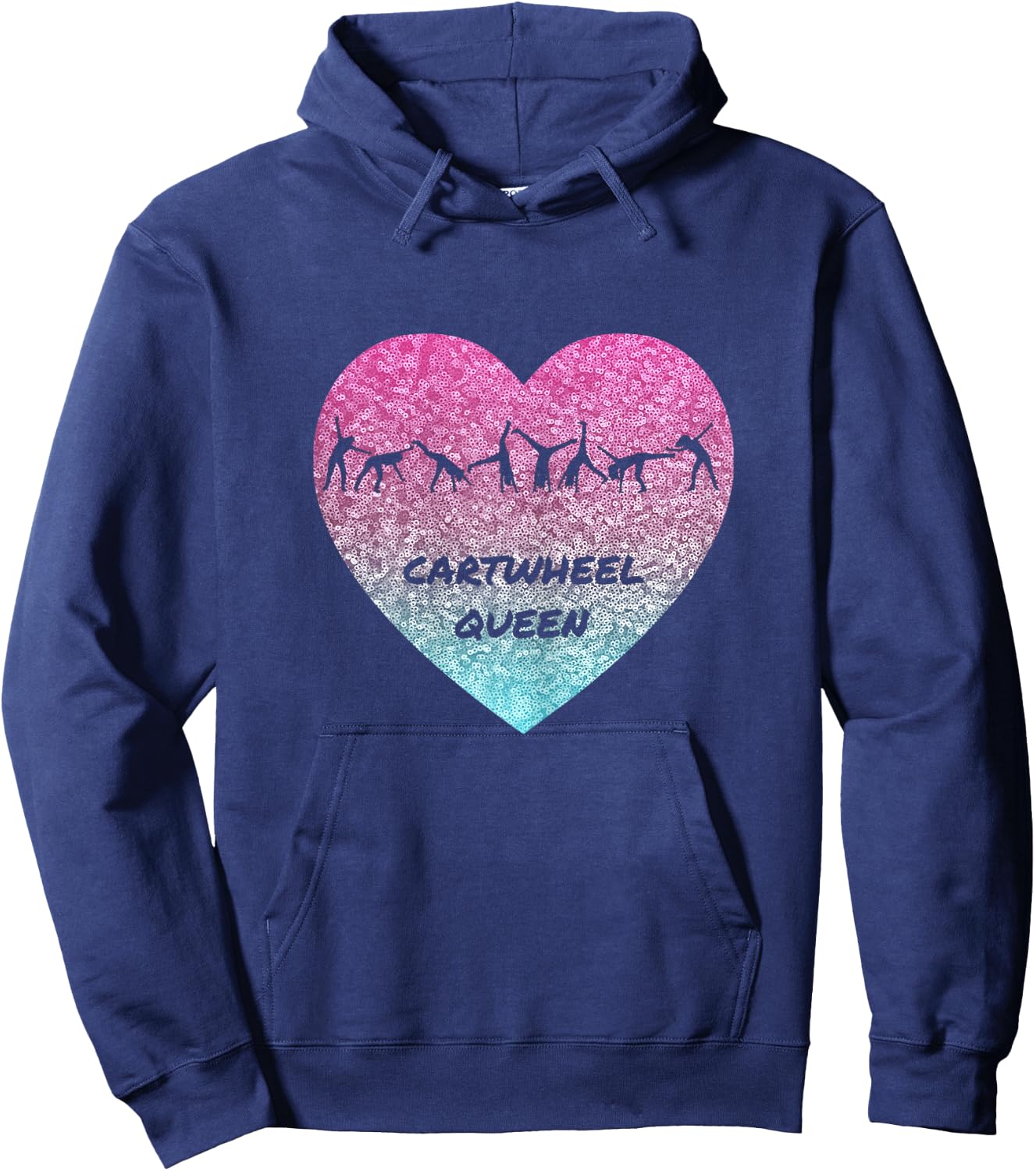 Cartwheel queen by Kalmerica Hoodie - Hoodie | Navy