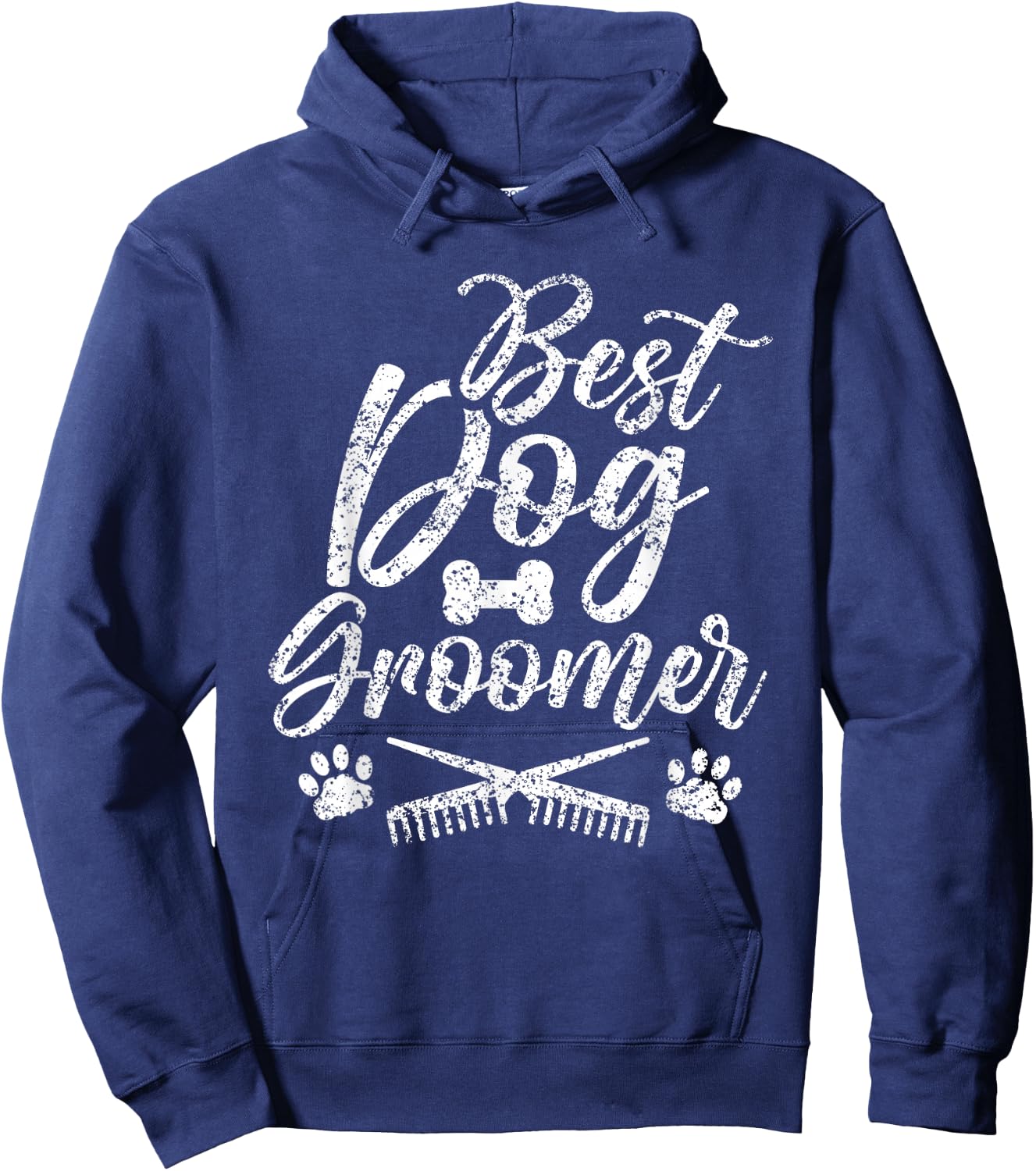 Best Dog Groomer Animal Grooming Salon Hoodie - Hoodie | Navy