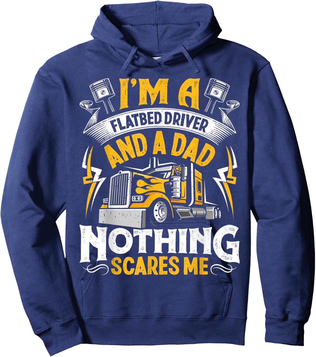 Flatbed Truck Hoodie - Hoodie | Navy