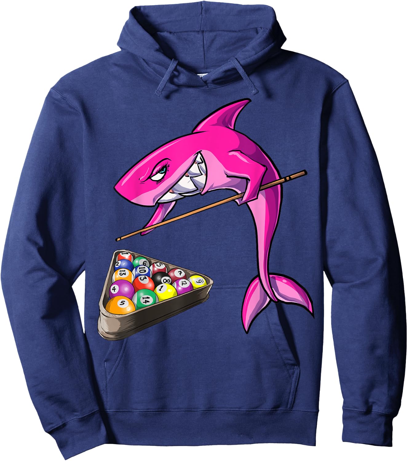 Funny Billiards pool shark female Hoodie - Hoodie | Navy