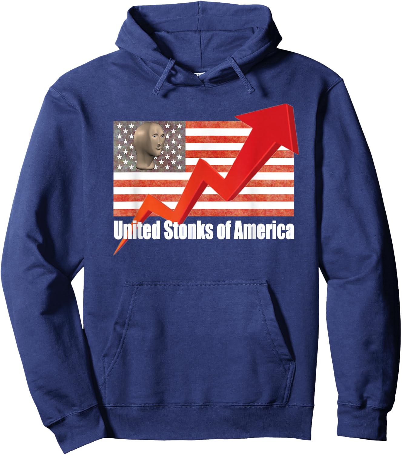 United Stonks Of America Hoodie - Hoodie | Navy
