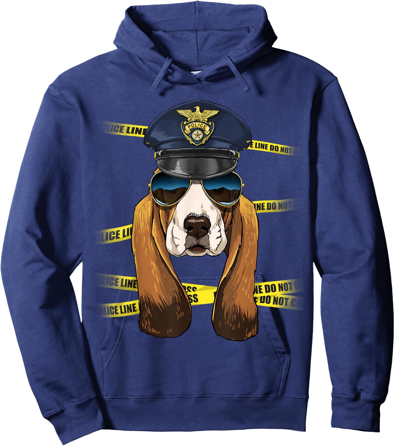 Basset Hound Police Basset Hound K-9 Dog Lover Hoodie - Hoodie | Navy