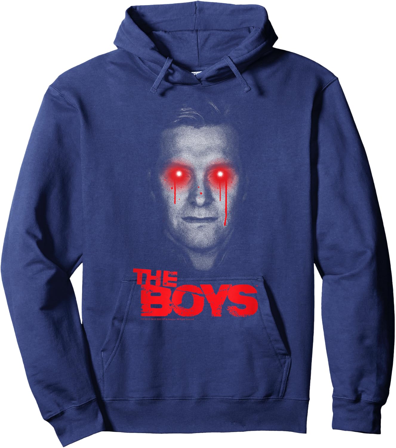 The Boys Homelander Dripping Eyes Small Hoodie - Hoodie | Navy