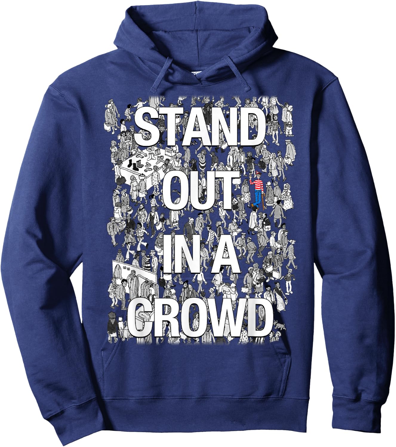 Where's Waldo Stand Out In A Crowd Hoodie - Hoodie | Navy