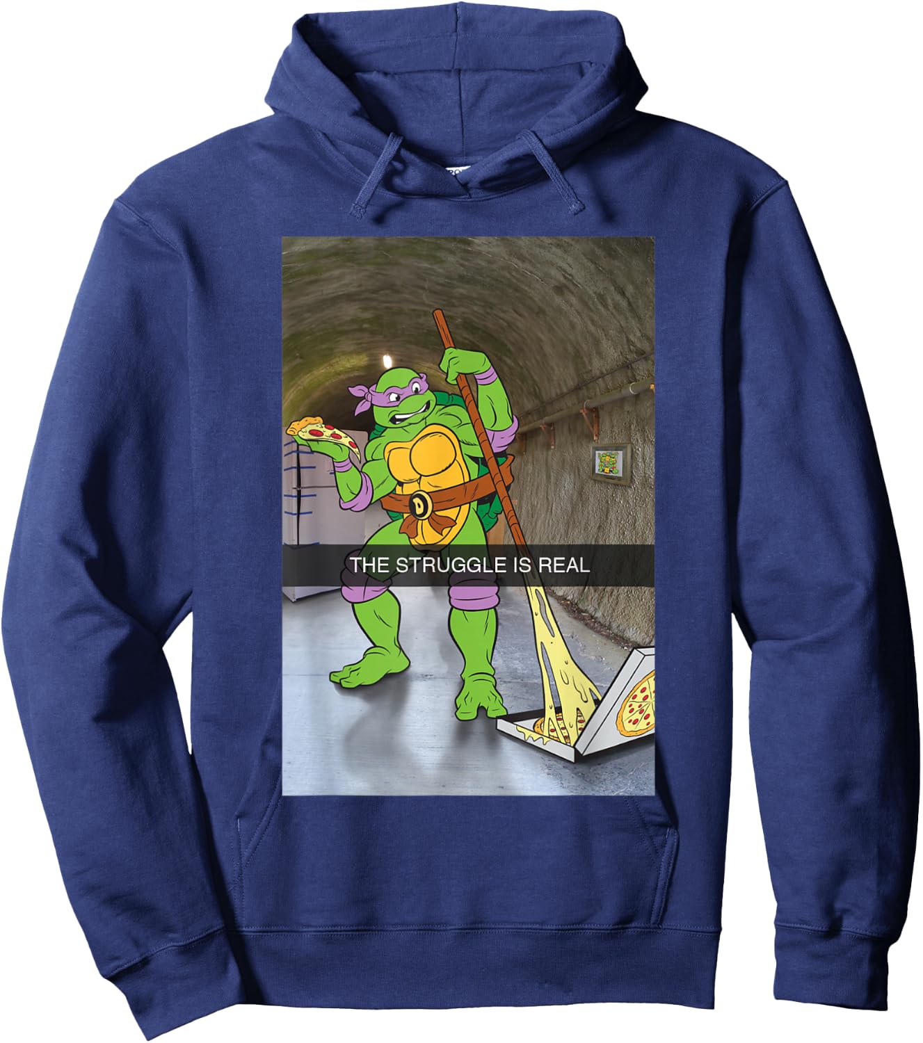 TMNT The Struggle Is Real Donatello Hoodie - Hoodie | Navy