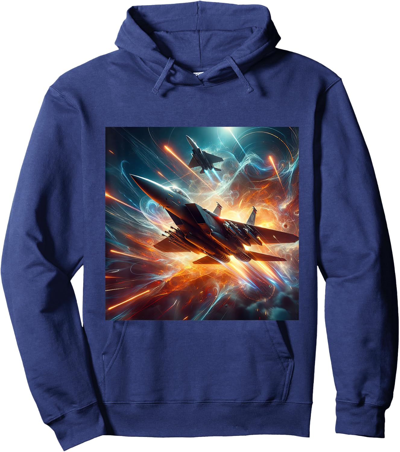 F15 Eagle Fighter Jet Military Aircraft Hoodie - Hoodie | Navy