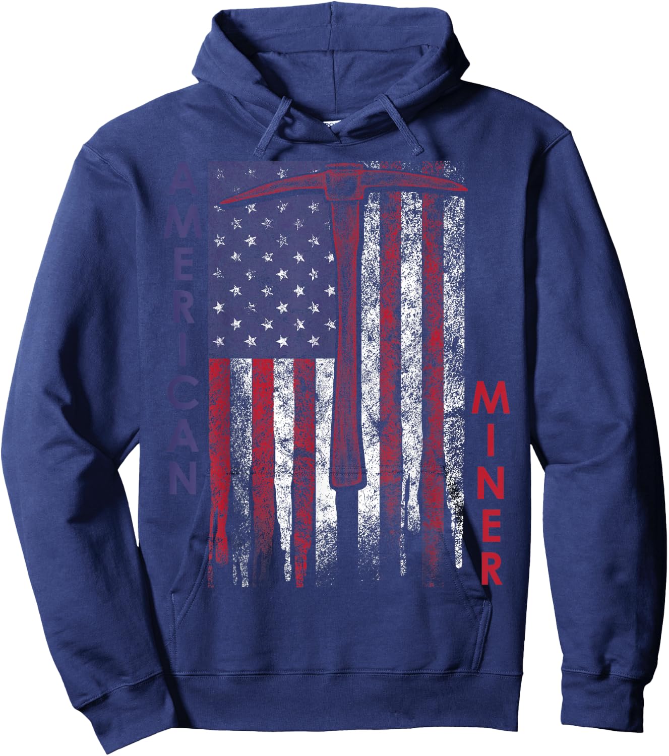 American Miner Patriot Gold Mining Hoodie - Hoodie | Navy