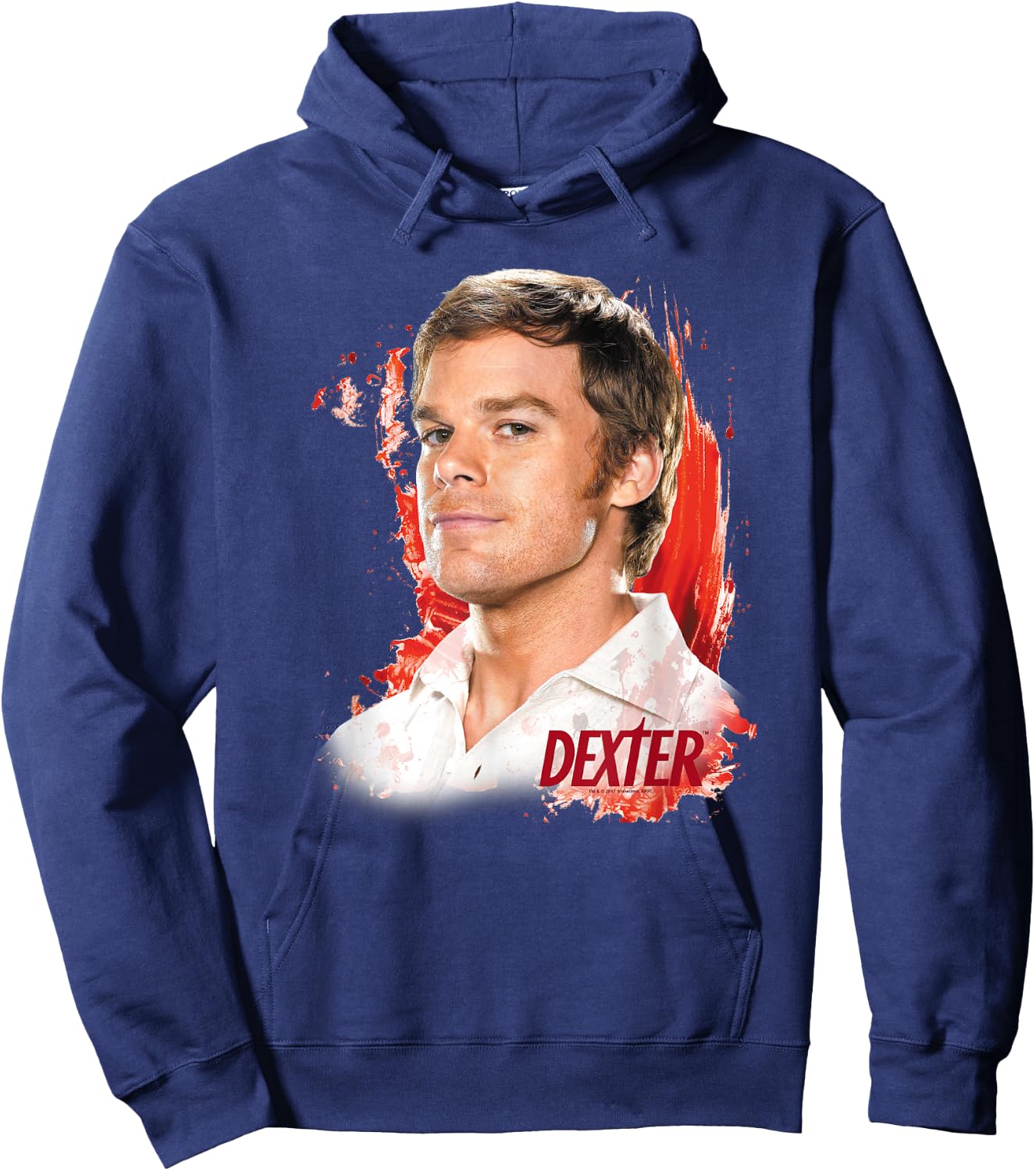 Dexter Blood Splatter Hoodie - Hoodie | Navy