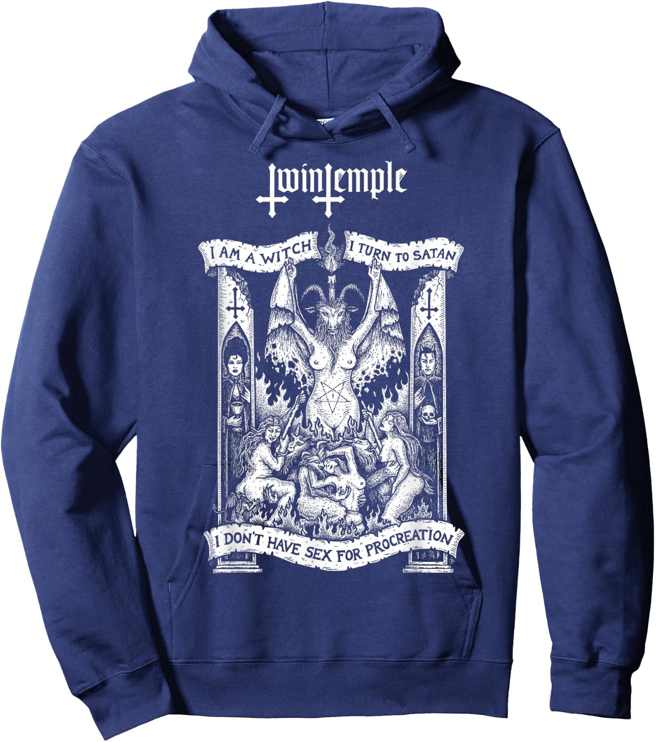 Twin Temple Witches Sabbath Hoodie - Hoodie | Navy