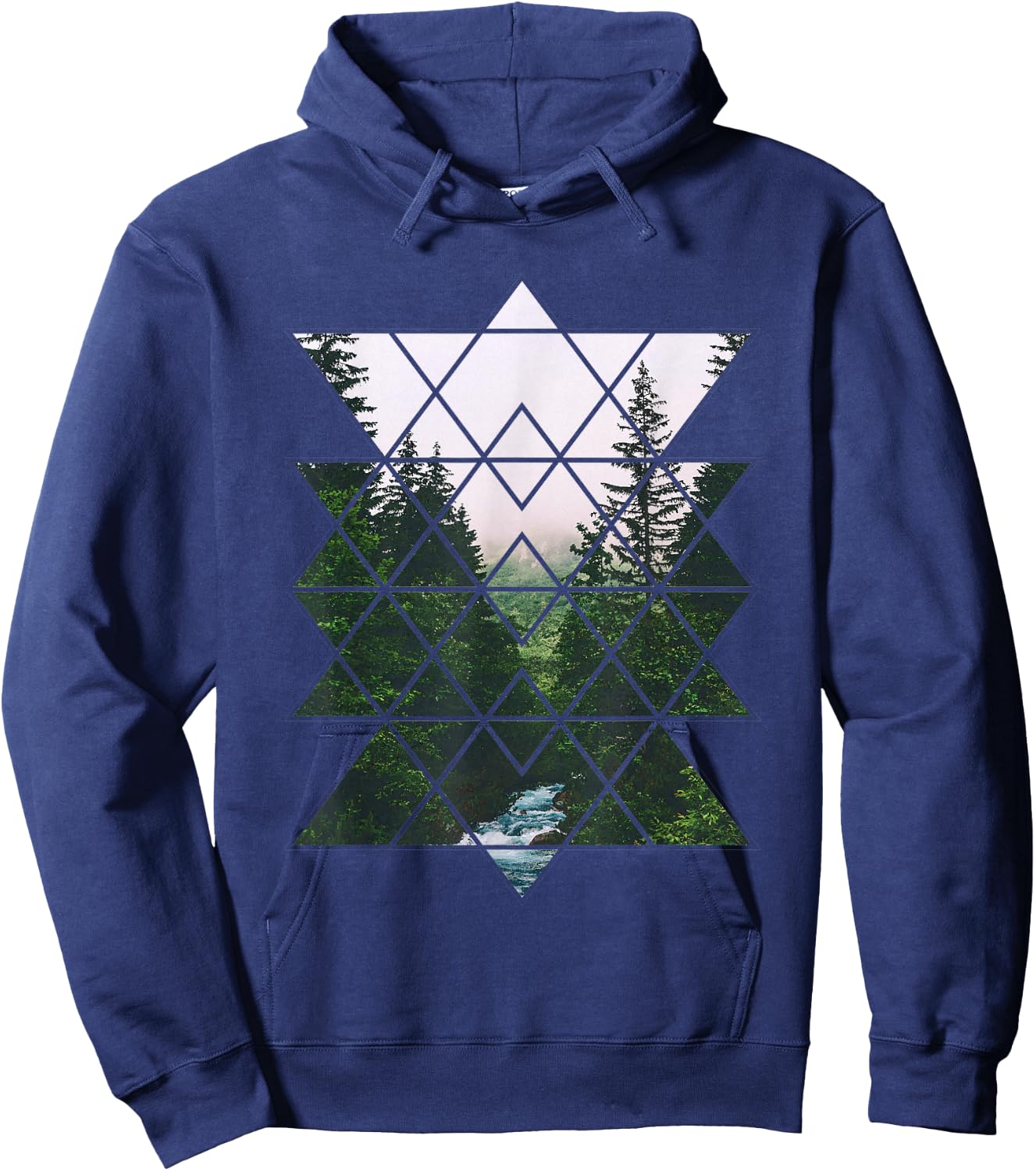 Sacred Geometric Nature Design & Women Hoodie - Hoodie | Navy
