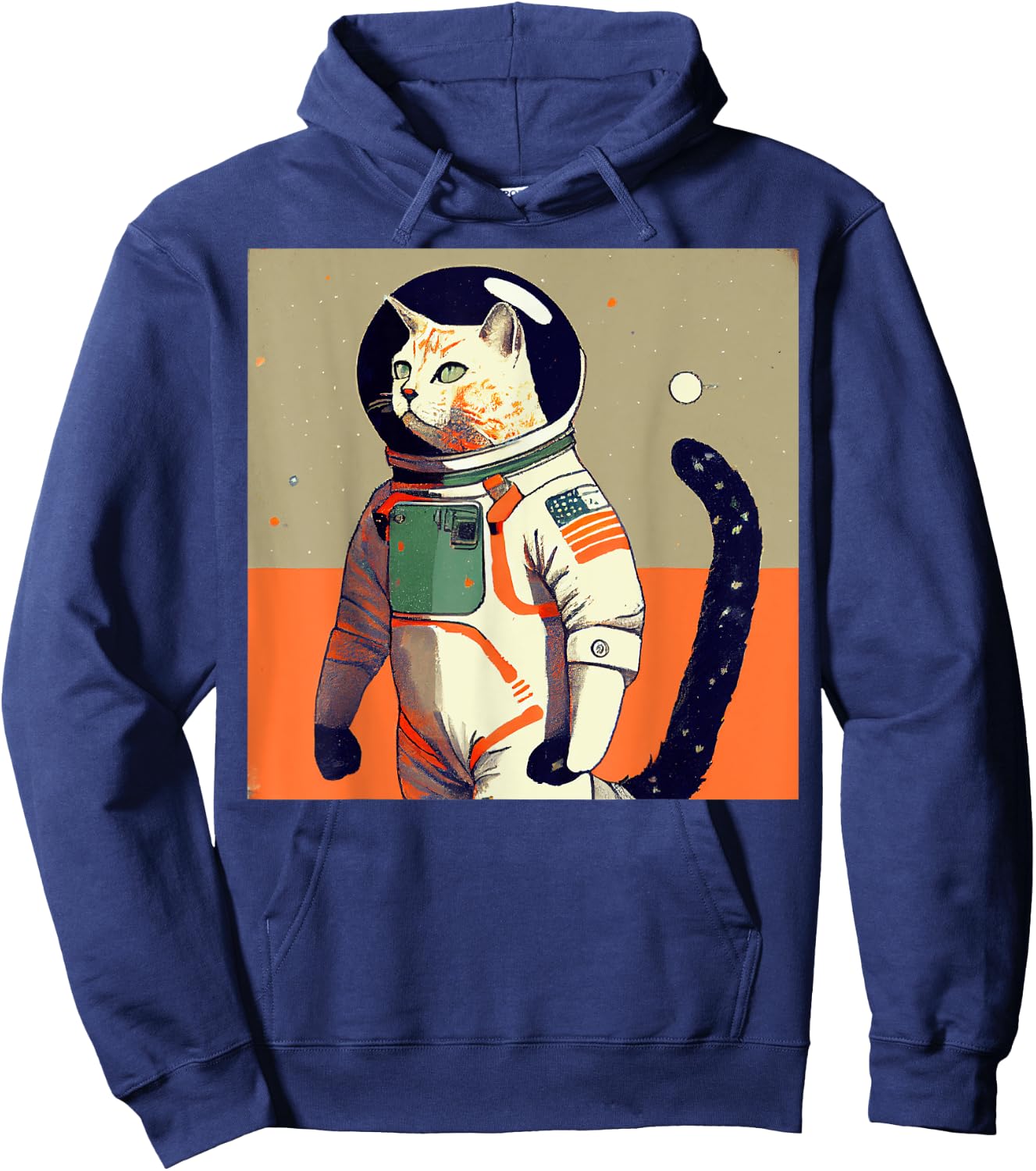 Cat Astronaut War Women Kids Hoodie - Hoodie | Navy