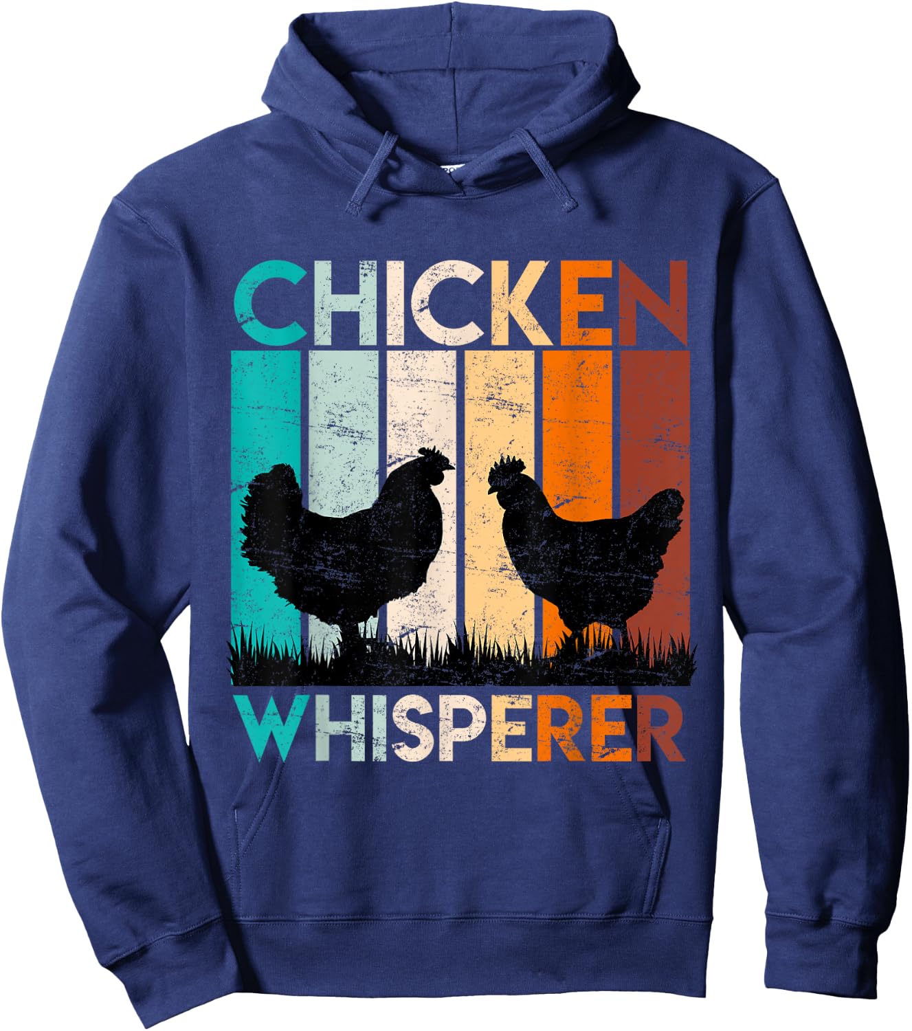 Chickens whisperer chickens owner Chicken Hoodie - Hoodie | Navy