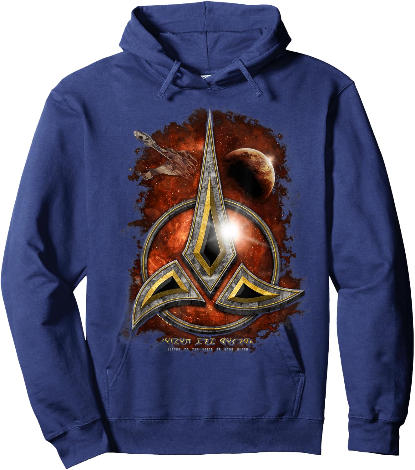 Star Trek Klingon Crest Hoodie - Hoodie | Navy