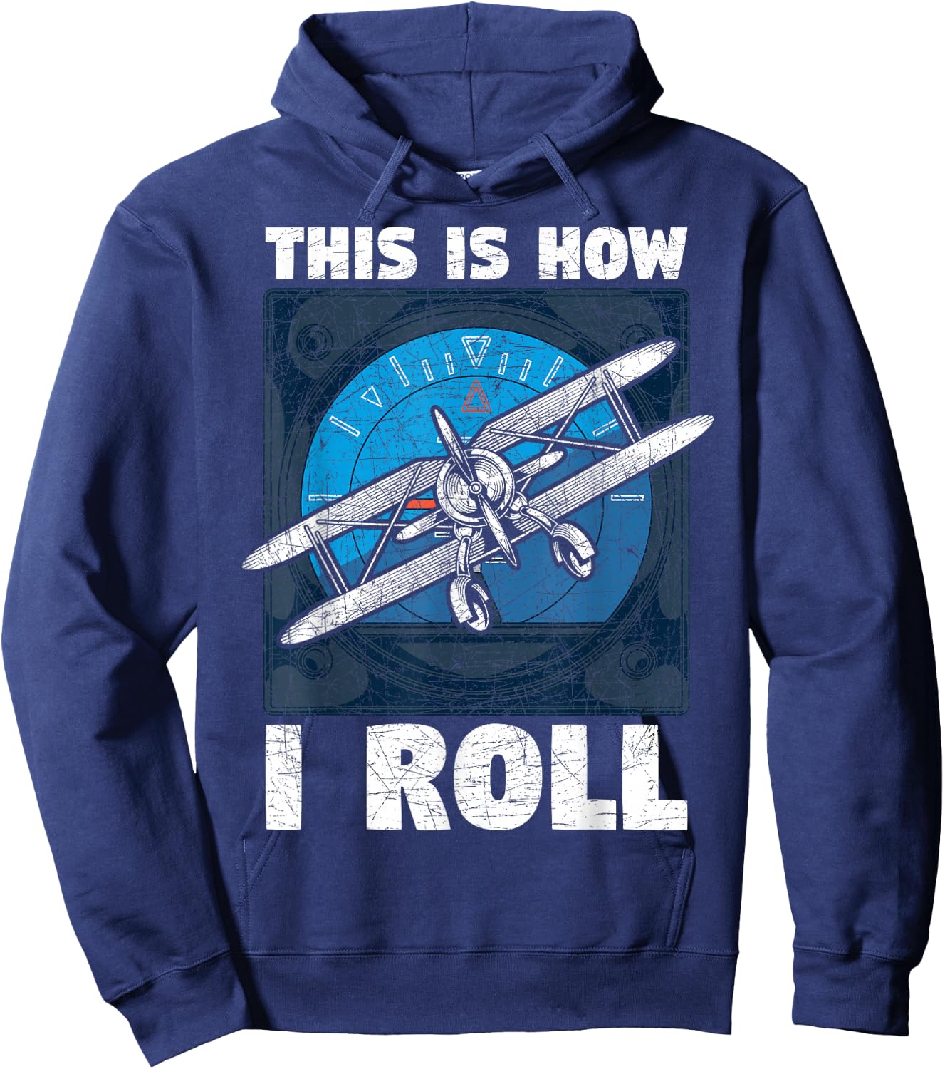 So bin ich nun mal Funny Aeroplane Gift Pilot Hoodie - Hoodie | Navy