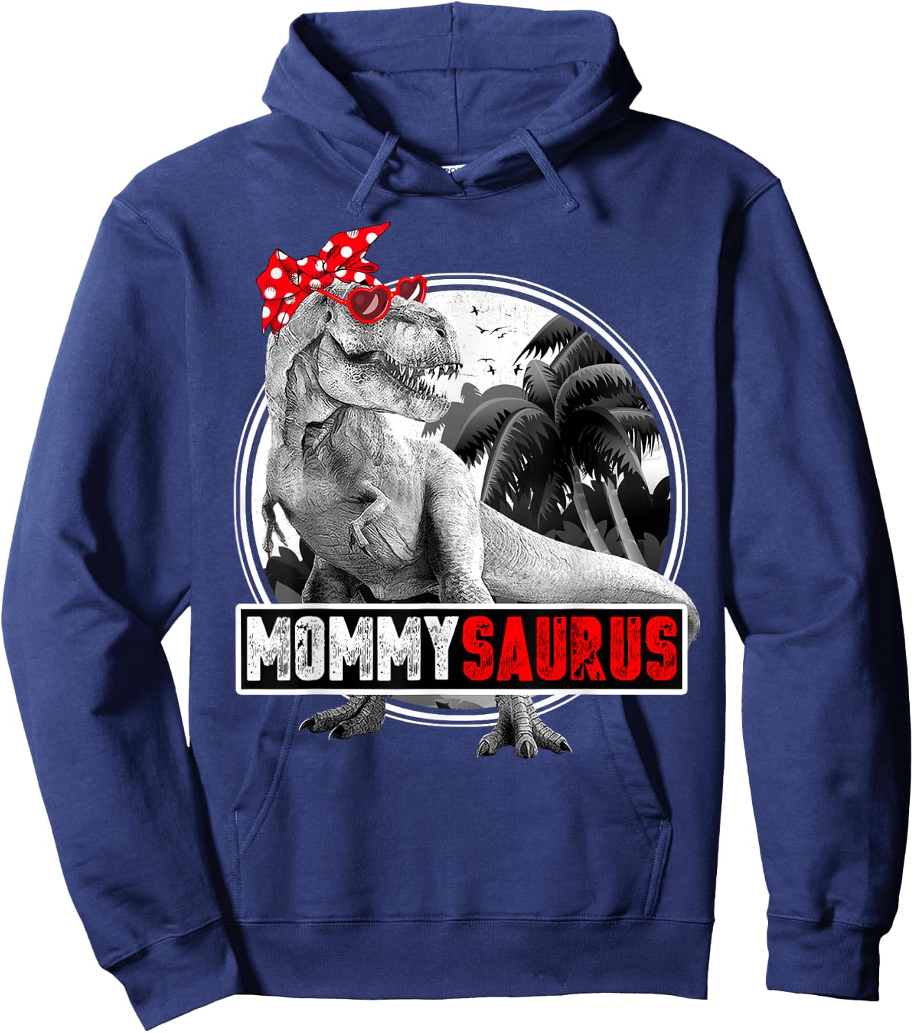 Mommysaurus Mother Dinosaur Shirt for Mom Hoodie - Hoodie | Navy