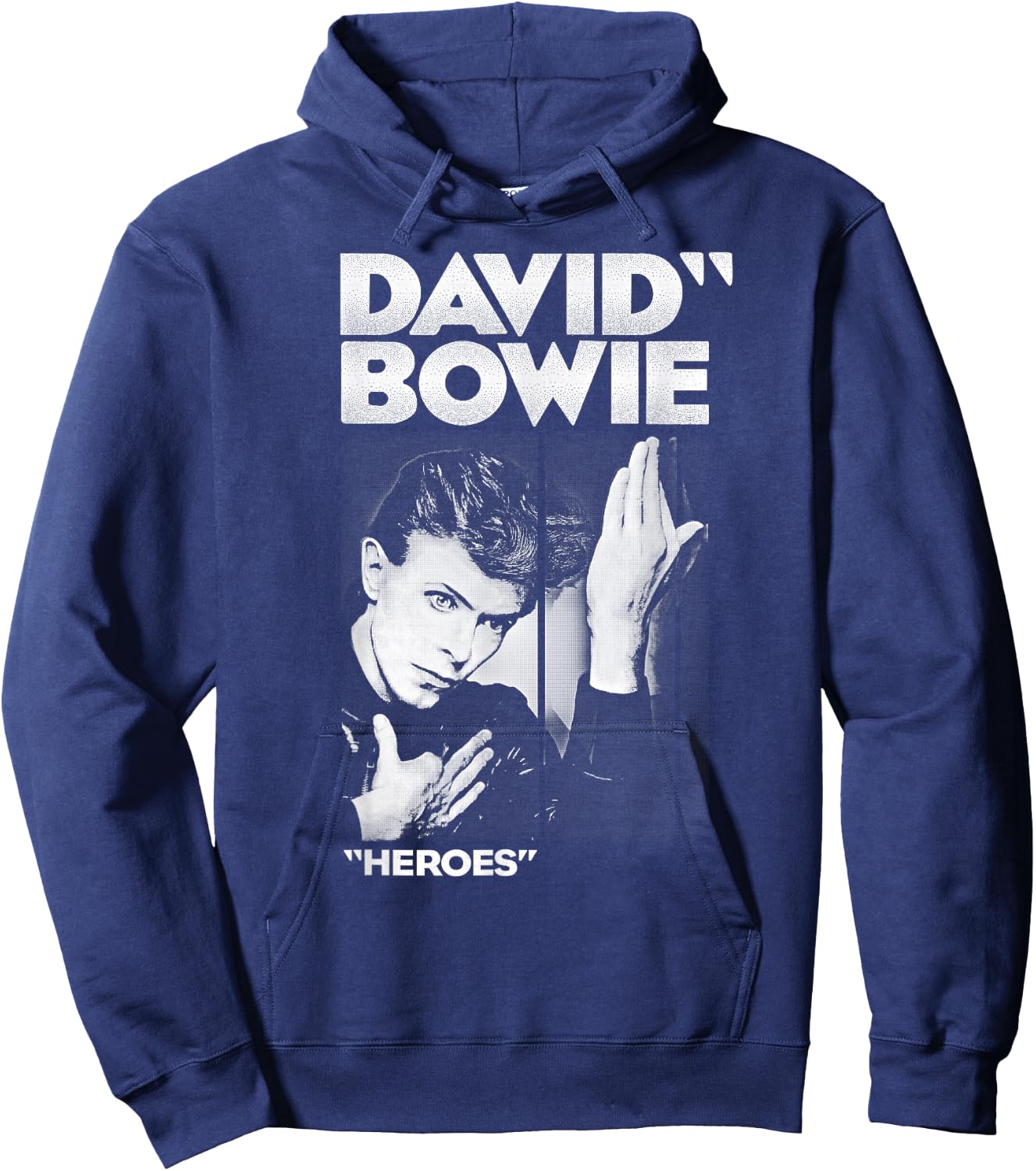 David Bowie - Bold Heroes Hoodie - Hoodie | Navy
